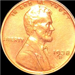 1938-D Lincoln Wheat Penny UNCIRCULATED