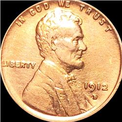 1912-D Lincoln Wheat Penny CLOSELY UNCIRCULATED