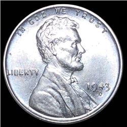 1943-D Steel Lincoln Wheat Penny UNCIRCULATED