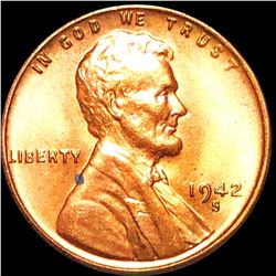 1942-S Lincoln Wheat Penny UNCIRCULATED