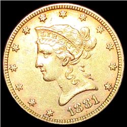1881 $10 Gold Eagle UNCIRCULATED