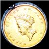 Image 1 : 1854 Rare Gold Dollar CLOSELY UNCIRCULATED