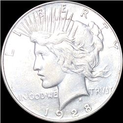 1928-S Silver Peace Dollar CLOSELY UNCIRCULATED