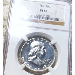 1957 Franklin Half Dollar NGC - PF69