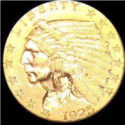 1925-D $2.50 Gold Quarter Eagle NEARLY UNC