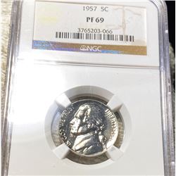 1957 Jefferson Nickel NGC - PF69