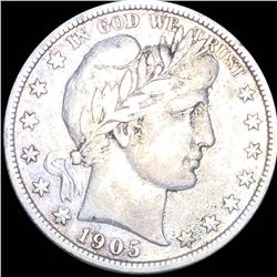 1905-S Barber Half Dollar XF