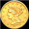 Image 1 : 1870-S $2.50 Gold Quarter Eagle CLOSELY UNC