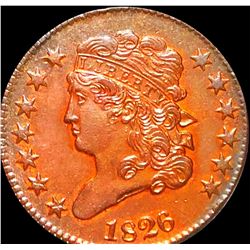 1826 Classic Head Half Cent ABOUT UNCIRCULATED