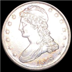 1838 Capped Bust Half Dollar NEARLY UNCIRCULATED