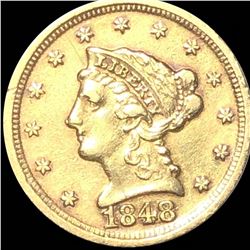 1848-D $2.50 Gold Quarter Eagle ABOUT UNCIRCULATED