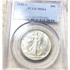 Image 1 : 1945-S Walking Half Dollar PCGS - MS64
