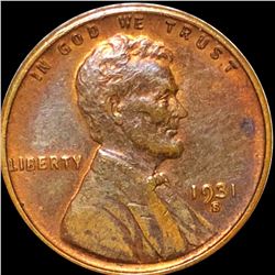 1931-S Lincoln Wheat Penny CLOSELY UNCIRCULATED