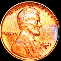 1931-S Lincoln Wheat Penny CLOSELY UNCIRCULATED