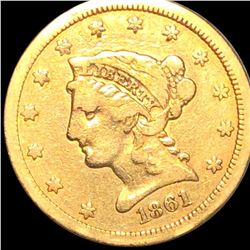 1861 $2.50 Gold Quarter Eagle NICELY CIRCULATED