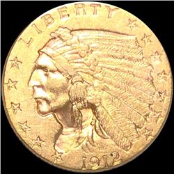 1912 $2.50 Gold Quarter Eagle UNCIRCULATED