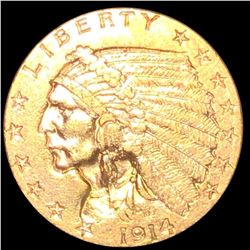 1914-D $2.50 Gold Quarter Eagle UNCIRCULATED