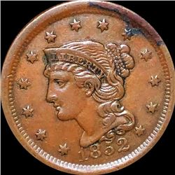1852 Braided Hair Large Cent NEARLY UNCIRCULATED