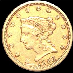 1853 $2.50 Gold Quarter Eagle XF