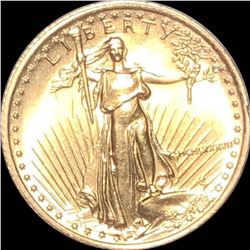 1986 $5 1/10th Oz Gold Half Eagle UNCIRCULATED