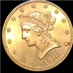 1901 $10 Gold Eagle GEM BU
