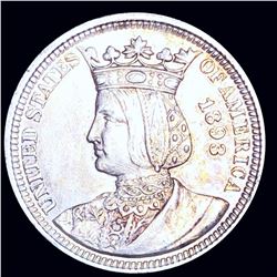 1893 Isabella Silver Quarter UNCIRCULATED