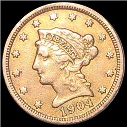 1904 $2.50 Gold Quarter Eagle NEARLY UNCIRCULATED