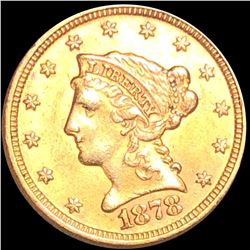 1878 $2.50 Gold Quarter Eagle CLOSELY UNCIRCULATED