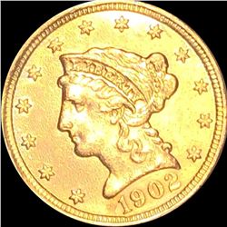 1902 $2.50 Gold Quarter Eagle CLOSELY UNC