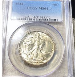 1944 Walking Half Dollar PCGS - MS64