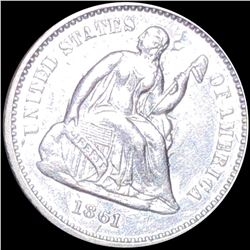 1861 Seated Half Dime UNCIRCULATED