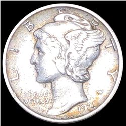 1921-D Mercury Silver Dime XF