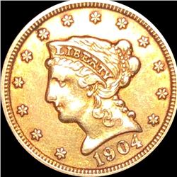 1904 $2.50 Gold Quarter Eagle CLOSELY UNCIRCULATED
