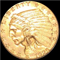 1925-D $2.50 Gold Quarter Eagle CLOSELY UNC
