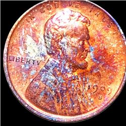 1909-S V.D.B. Lincoln Wheat Penny CLOSELY UNC