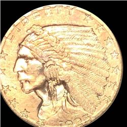 1925-D $2.50 Gold Quarter Eagle CLOSELY UNC