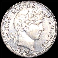 1912-S Barber Silver Dime CLOSELY UNCIRCULATED