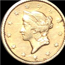1851 Rare Gold Dollar NEARLY UNCIRCULATED