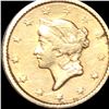 Image 1 : 1851 Rare Gold Dollar NEARLY UNCIRCULATED