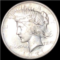 1921 Silver Peace Dollar AU+