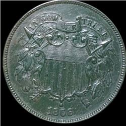 1866 Two Cent Piece UNCIRCULATED