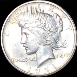 1921 Silver Peace Dollar NEARLY UNCIRCULATED