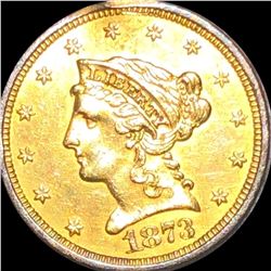 1873 $2.50 Gold Quarter Eagle UNCIRCULATED