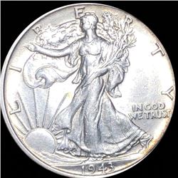 1943 Walking Half Dollar CLOSELY UNCIRCULATED
