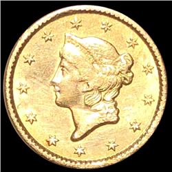 1851 Rare Gold Dollar XF+/AU