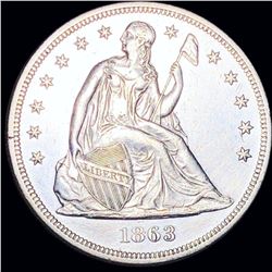 1863 Seated Liberty Dollar UNCIRCULATED