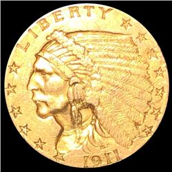 1911 $2.50 Gold Quarter Eagle UNCIRCULATED
