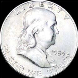 1853-D Franklin Half Dollar UNCIRCULATED