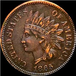 1865 Indian Head Penny NEARLY UNCIRCULATED