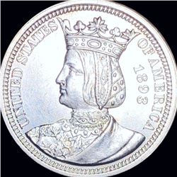 1893 Isabella Silver Quarter UNCIRCULATED